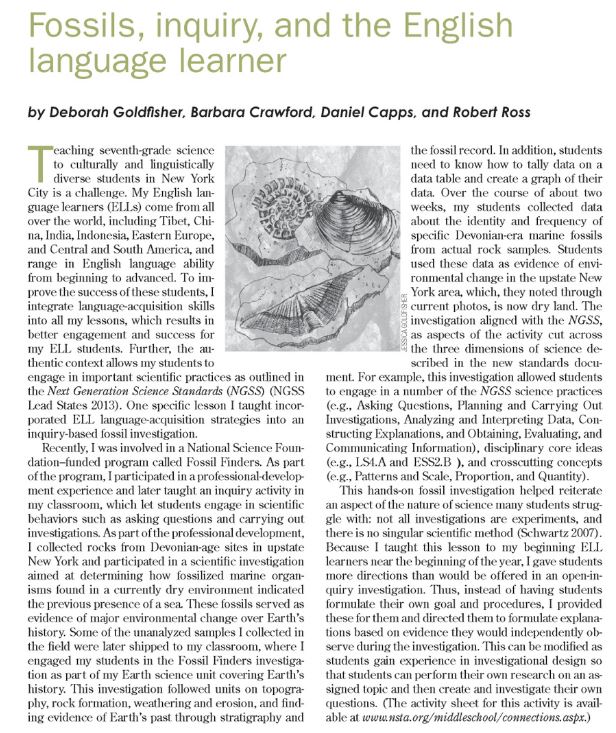 Fossils and the English Language Learner